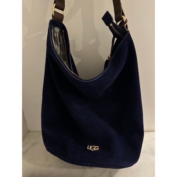 UGG Womens Ugg Australia Rae Suede Hobo Shoulder Handbag - Picture 3 of 9